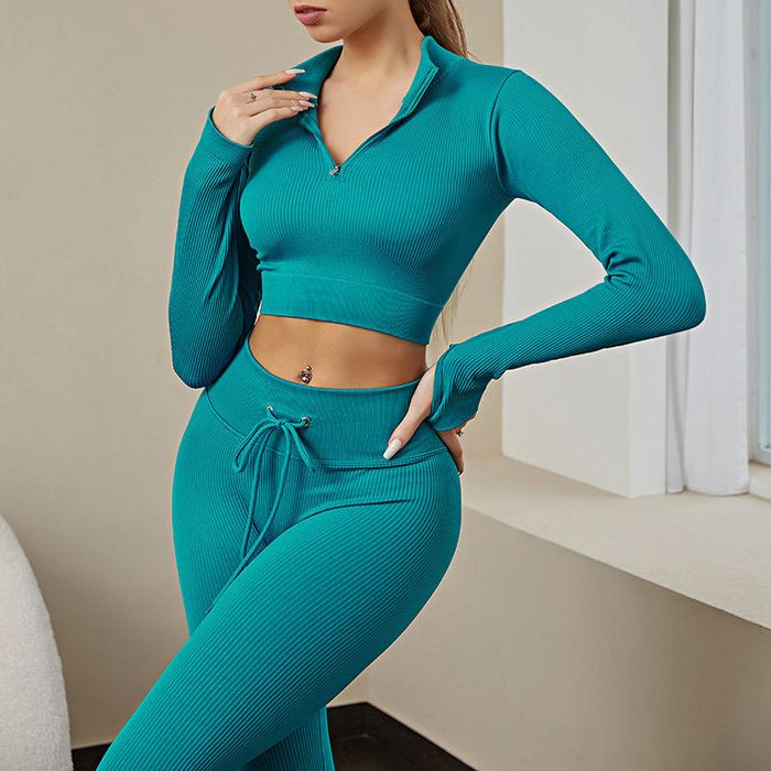 Seamless Ribbed Leggings for Women — High-Stretch Knit for Seamless Collection Builders