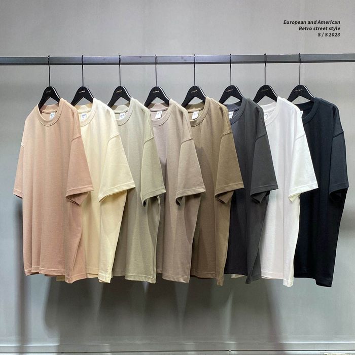 240gsm Heavyweight Oversized T-Shirt for Men — Boxy Drop-Shoulder Streetwear Blank