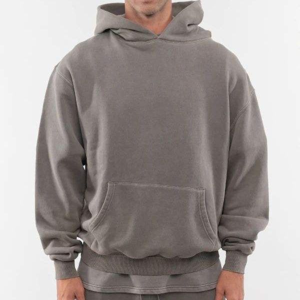 400gsm Heavyweight Oversized Hoodie for Men — Structured Pullover for Streetwear Brands