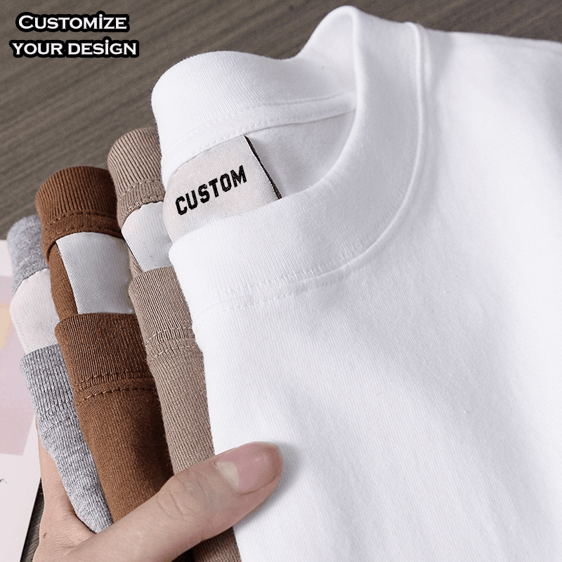 240gsm Heavyweight Oversized T-Shirt for Men — Boxy Drop-Shoulder Streetwear Blank