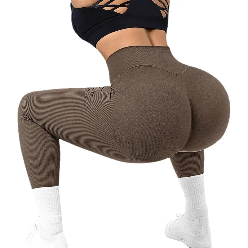 High-Waist Yoga Leggings for Women — 260gsm Squat-Proof Nylon-Spandex for Studio Brands